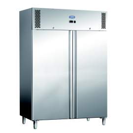 Inox ipari 2 ajtós hűtőszekrény bruttó 1400 literes
