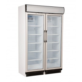 Üvegajtós hűtőszekrény 2 ajtós 2x345 literes